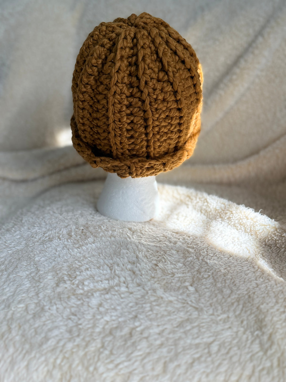 Golden brown Ribbed beanie